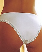 Panty with lace edges